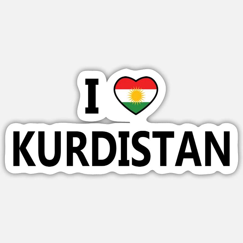 Kurdistan Flagge Bakur Bashur Rojava Rojhlt Newroz Sticker Größe S (10 x 10 cm)
