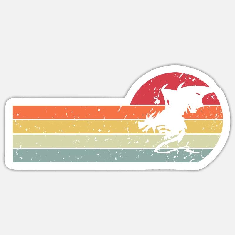 Dragon - Sticker size S (10 x 10 cm) - white matte