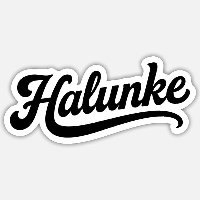 Halunke - Sticker Größe S (10 x 10 cm) - Mattweiß