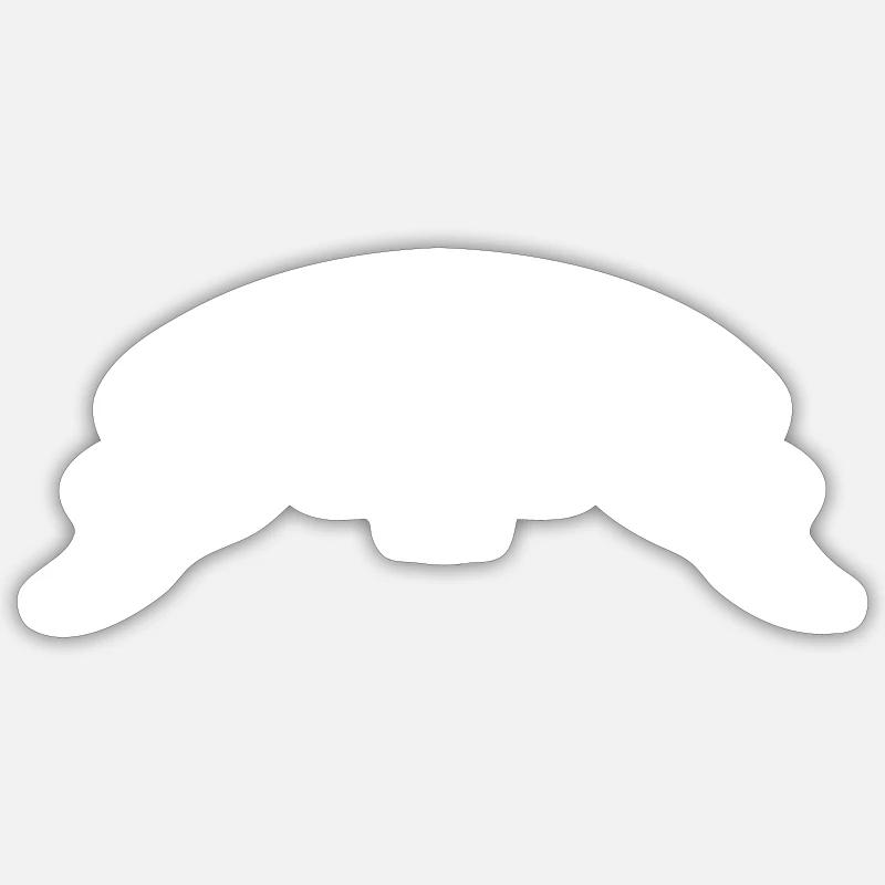 Membre de l’équipe 1 - Sticker taille S (10 x 10 cm) - blanc mat