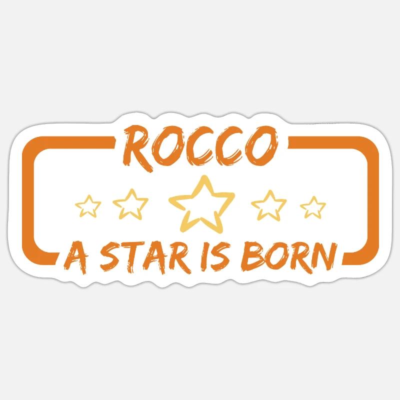 Cadeau pour Rocco - Sticker taille S (10 x 10 cm) - blanc mat