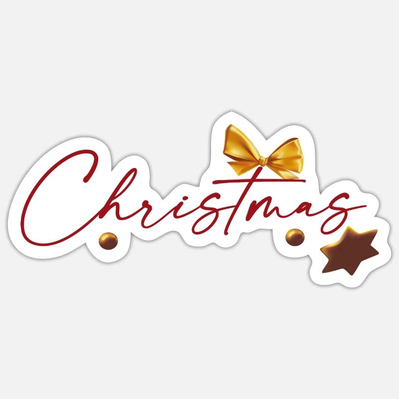 Christmas magic - Sticker size S (10 x 10 cm) - white matte