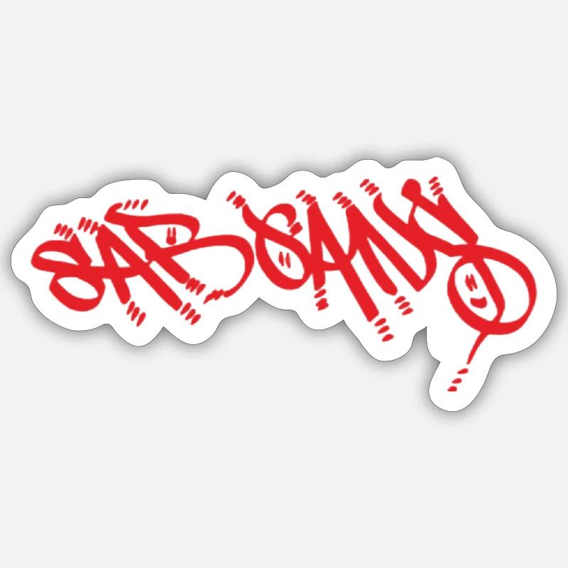 Sargans Pullovoer - Sticker Größe S (10 x 10 cm) - Mattweiß