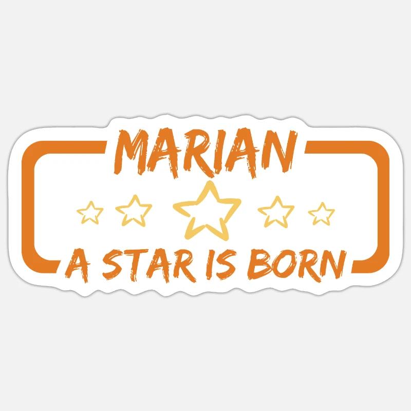 Mariale mariale - Sticker taille S (10 x 10 cm) - blanc mat