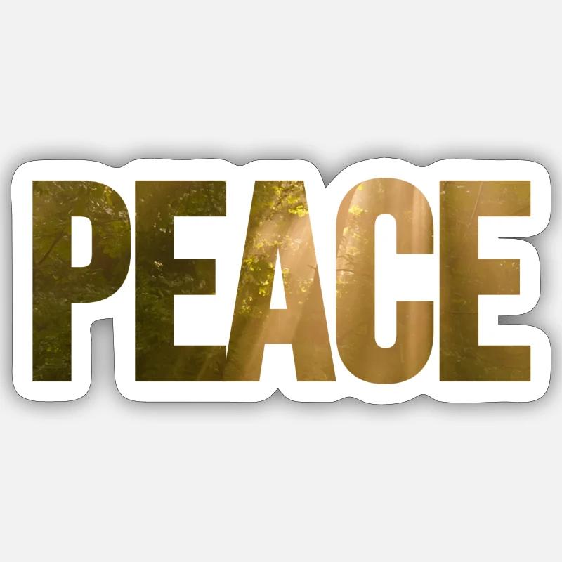 Peace in mind Sticker taille S (10 x 10 cm)