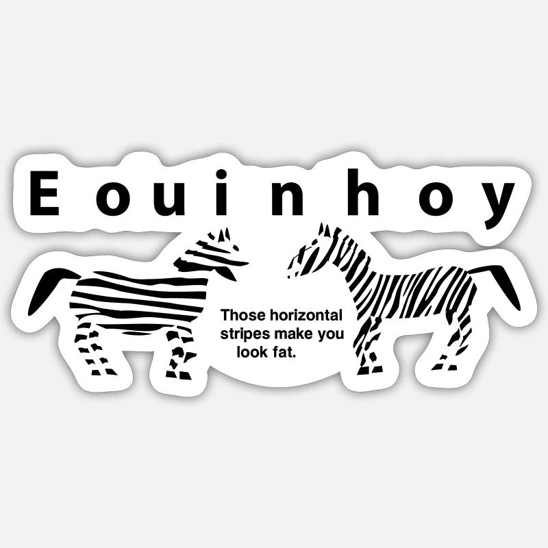Evolution theory zebras Sticker size S (10 x 10 cm)