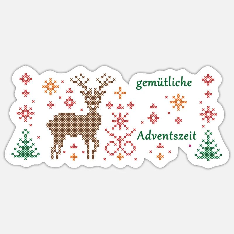 Advent Sticker size S (10 x 10 cm)