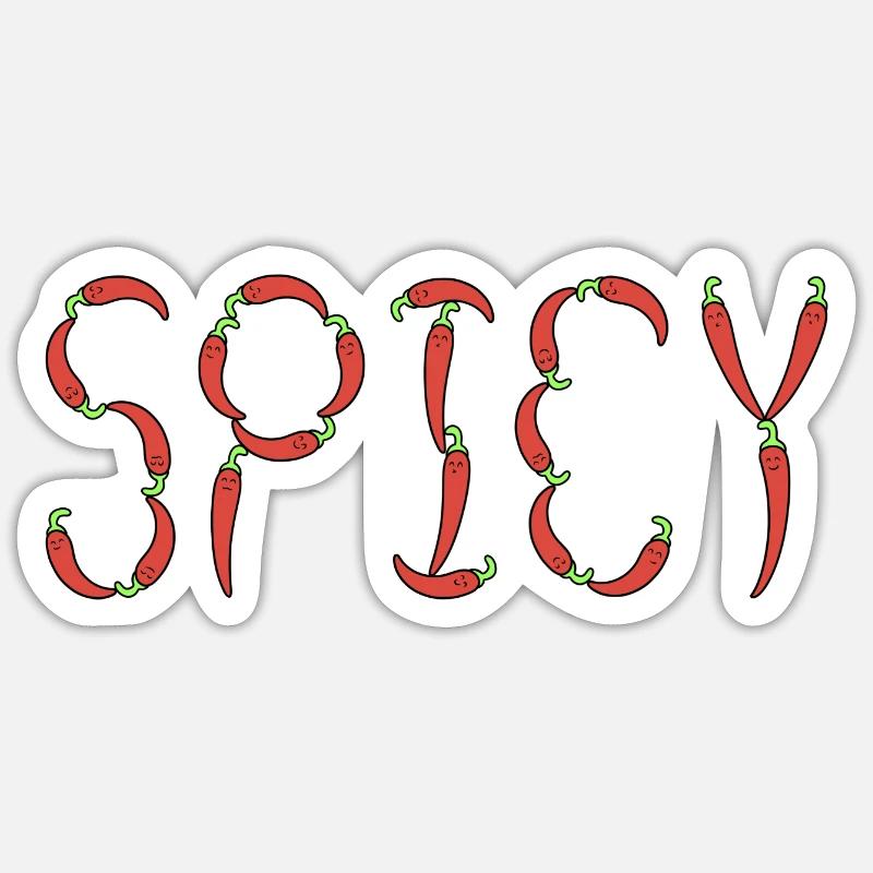 Chili scharf Sticker Größe S (10 x 10 cm)