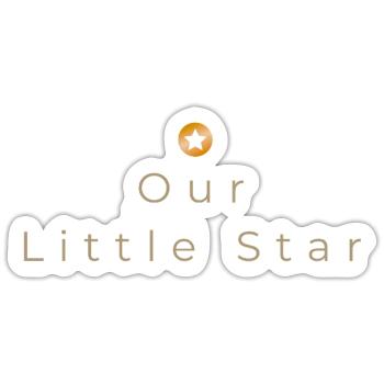 Our Little Star - Minimalist Baby Design - Sticker size S (10 x 10 cm) - white matte - Front