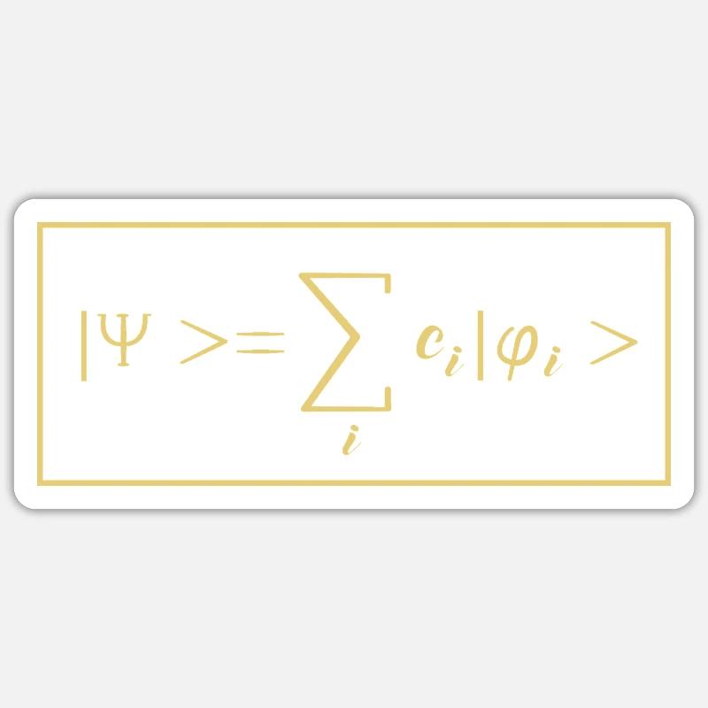 Physique quantique Physique quantique Saut quantique Sticker taille S (10 x 10 cm)