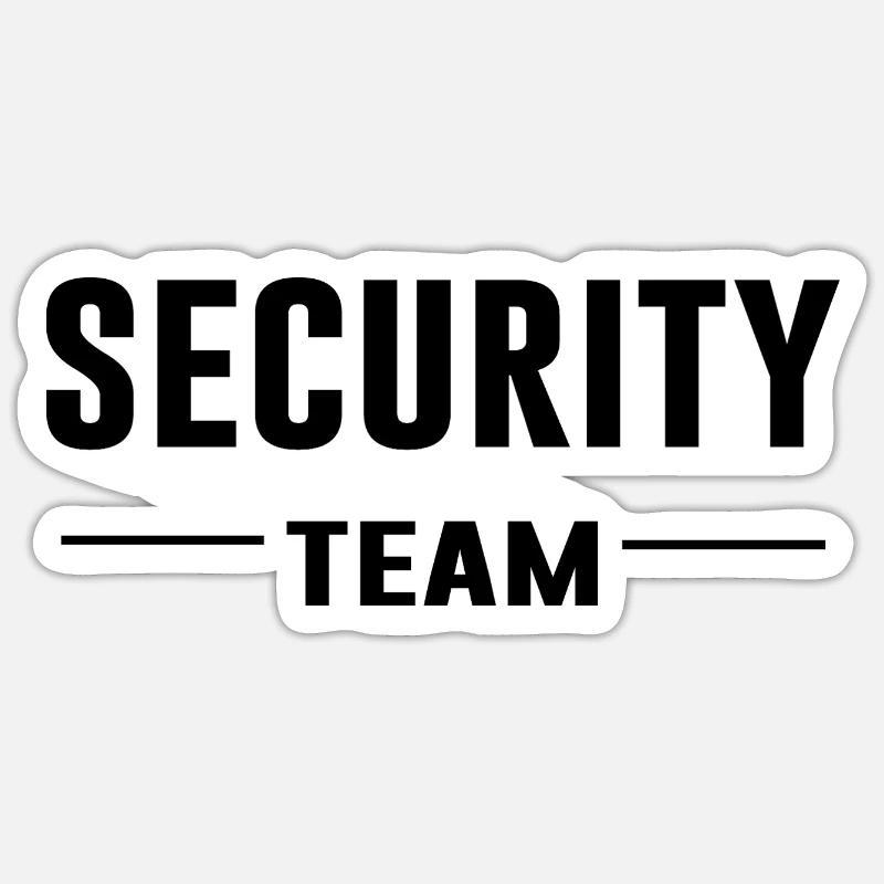 Security Team – Security | Order | Crew Shirt Sticker size S (10 x 10 cm)