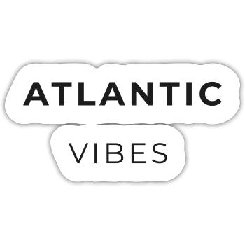 ATLANTIC VIBE - Sticker size S (10 x 10 cm) - white matte - Front