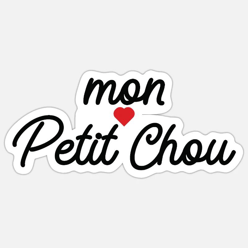 My Little Cabbage Heart Script - Sticker size S (10 x 10 cm) - white matte
