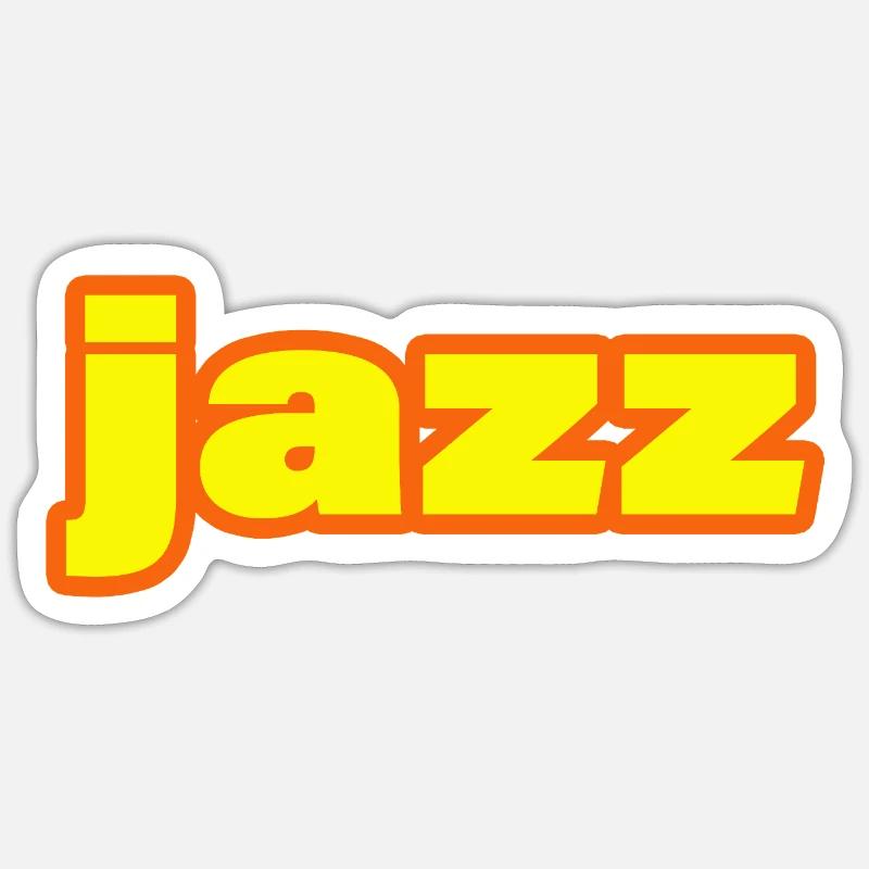 JAZZ - Sticker Größe S (10 x 10 cm) - Mattweiß
