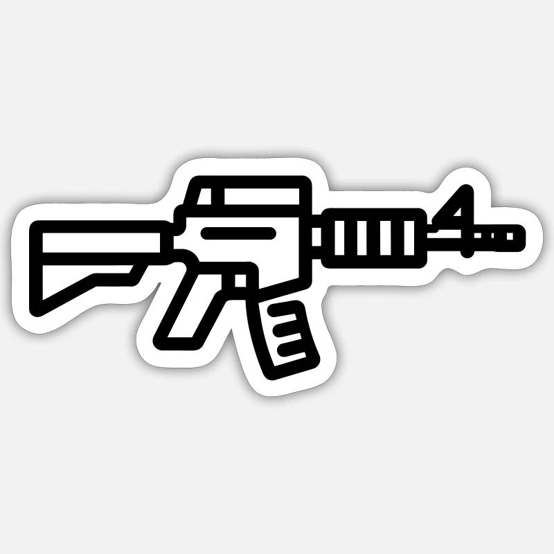 gun Sticker size S (10 x 10 cm)