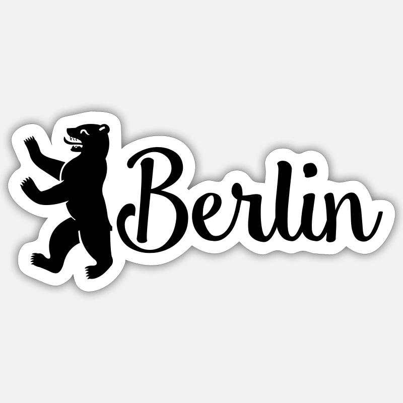berlin - Sticker Größe S (10 x 10 cm) - Mattweiß