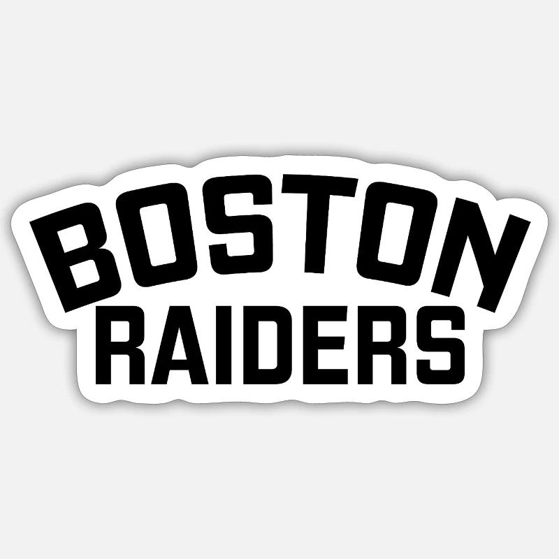 Boston Raiders - Sticker size S (10 x 10 cm) - white matte