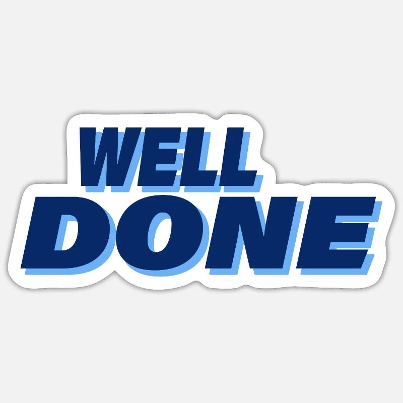 BRAVO - Sticker taille S (10 x 10 cm) - blanc mat
