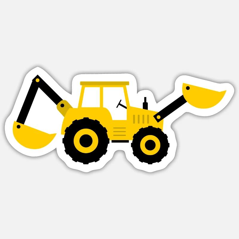 Excavator Sticker size S (10 x 10 cm)