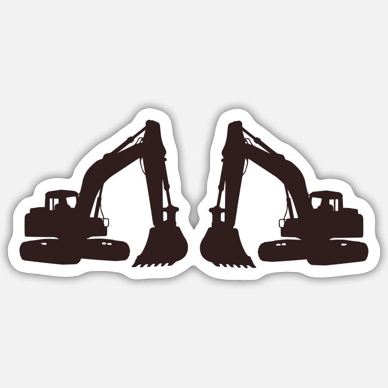 bagger Sticker Größe S (10 x 10 cm)