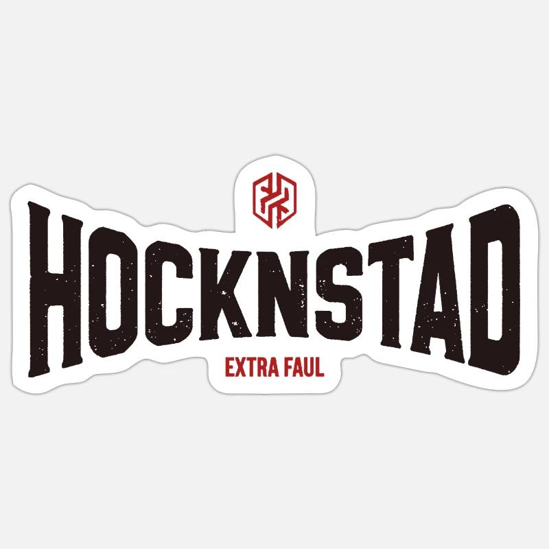 Hocknstad - Sticker size S (10 x 10 cm) - white matte