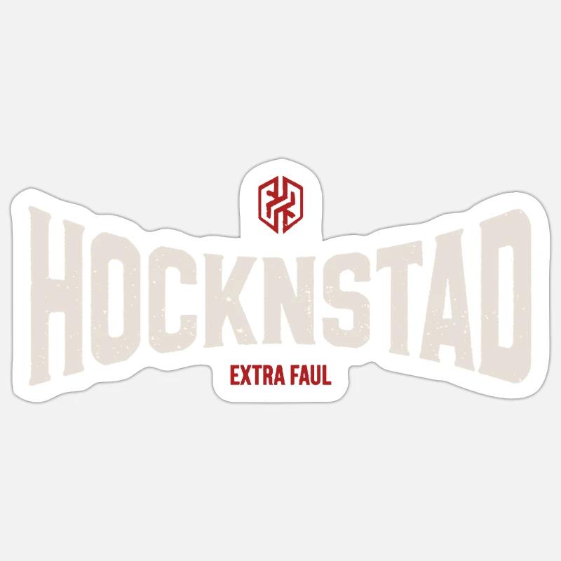 Hocknstad - Sticker size S (10 x 10 cm) - white matte