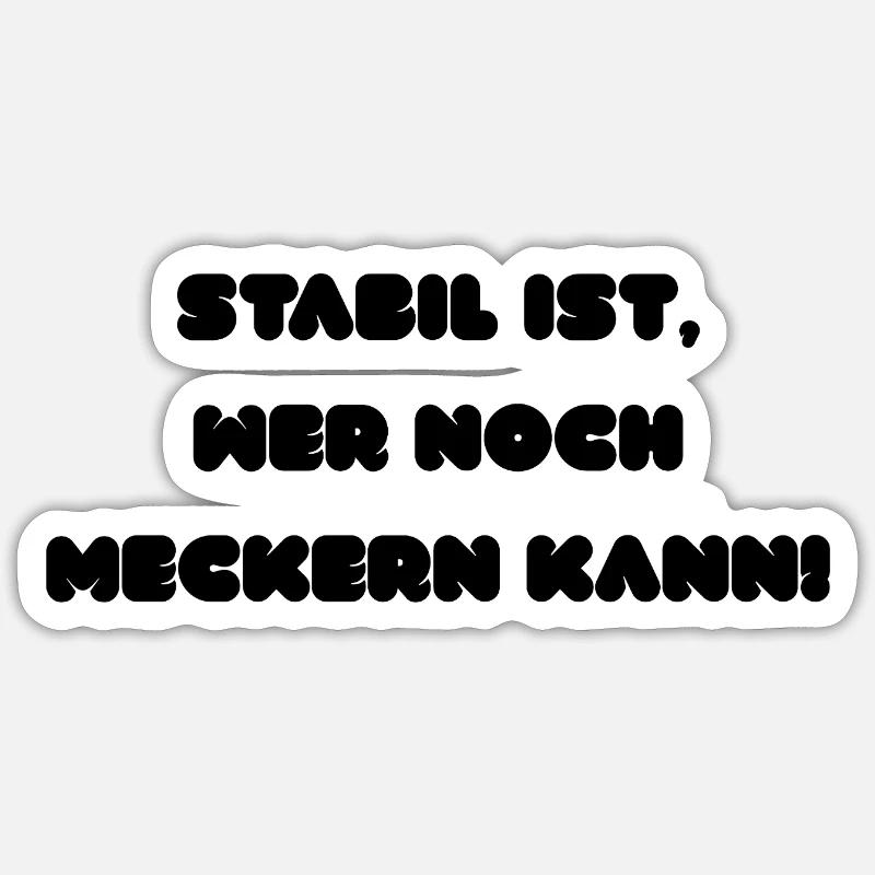 Stabil - Sticker Größe S (10 x 10 cm) - Mattweiß