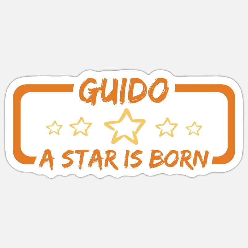 Gift Guido - Sticker size S (10 x 10 cm) - white matte