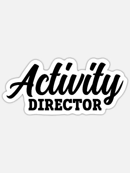 Activity Director Beruf - Sticker Größe S (10 x 10 cm) - Mattweiß