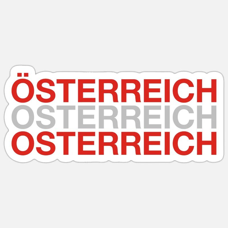 AUSTRIA Austria Flag Sticker size S (10 x 10 cm)