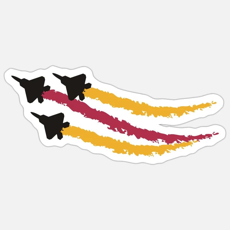 F22 Raptor - Sticker Größe S (10 x 10 cm) - Mattweiß