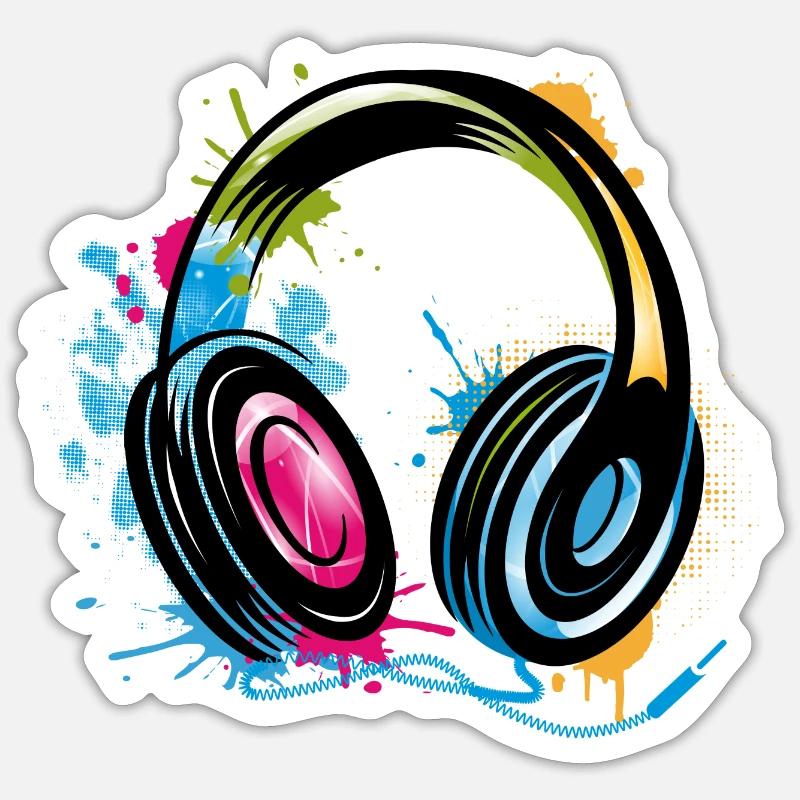 Un Casque Graffiti - Sticker taille S (10 x 10 cm) - blanc mat