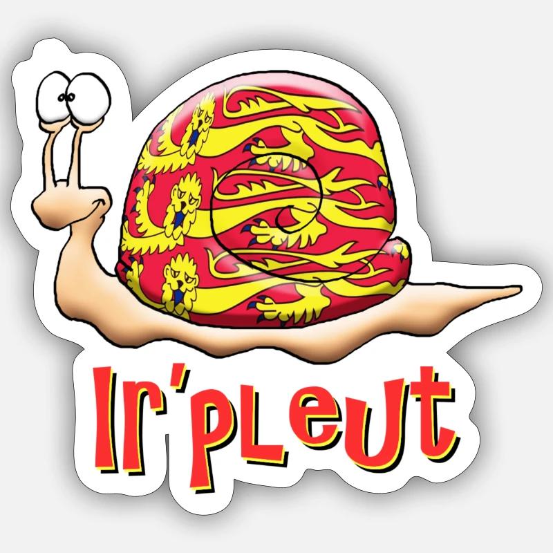 escargot normand Sticker taille S (10 x 10 cm)