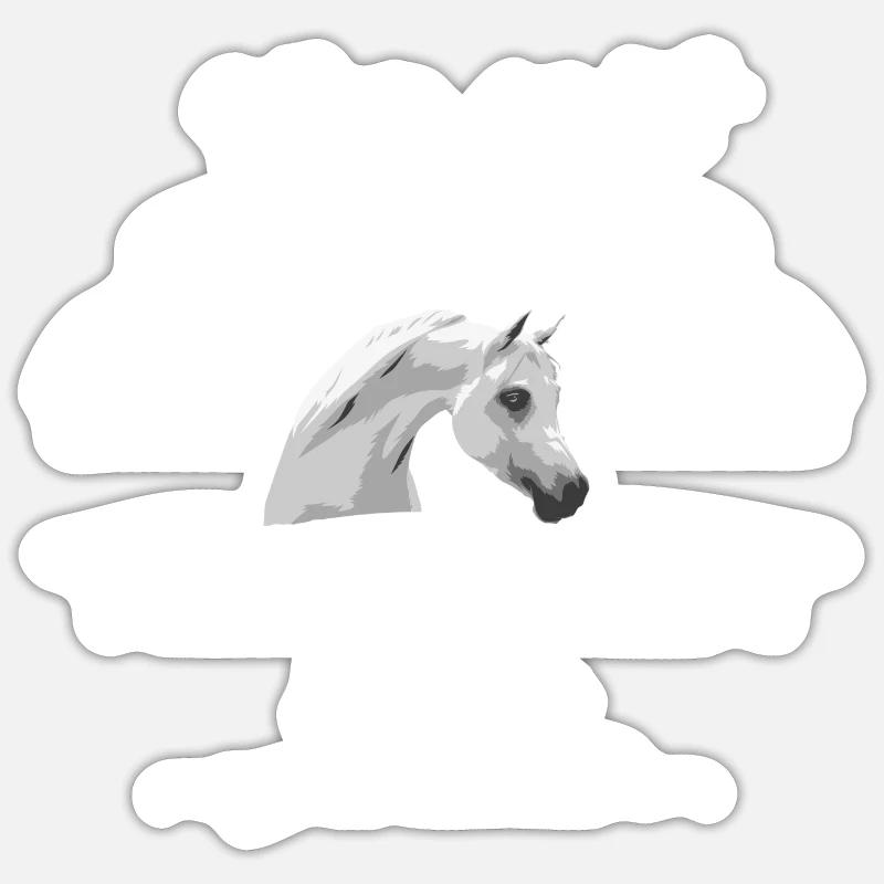 chance ARABE - Sticker taille S (10 x 10 cm) - blanc mat