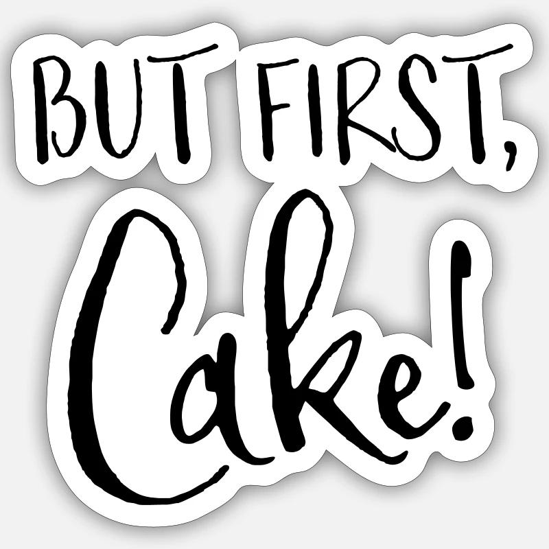 Kuchen Sticker Größe S (10 x 10 cm)