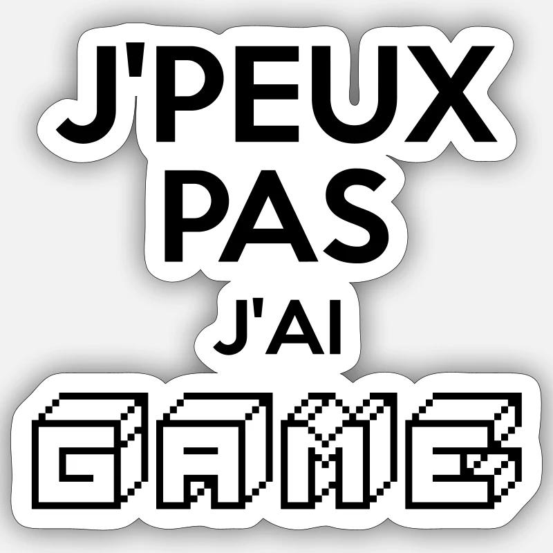 J'AI GAME Sticker taille S (10 x 10 cm)