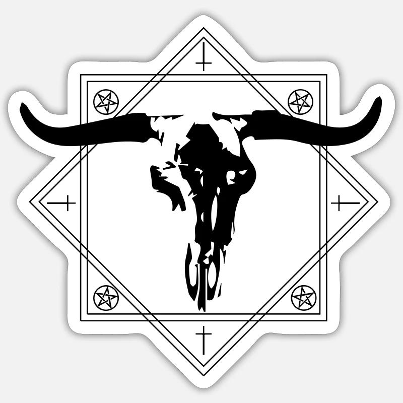Schädel Sticker Größe S (10 x 10 cm)