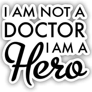 doctor - Sticker size S (10 x 10 cm) - white matte - Front