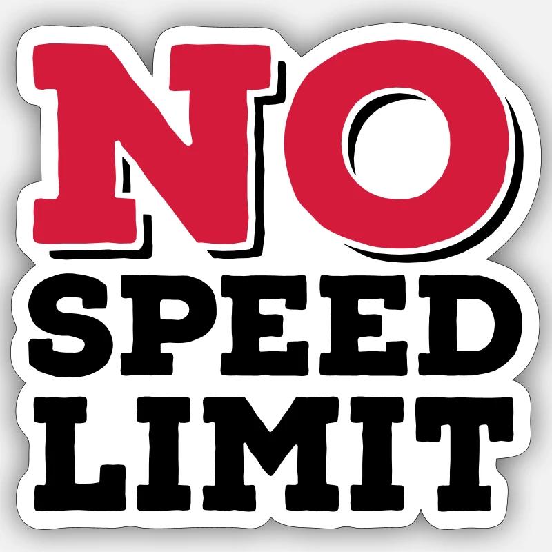 6061912 121780076 speed2 - Sticker taille S (10 x 10 cm) - blanc mat