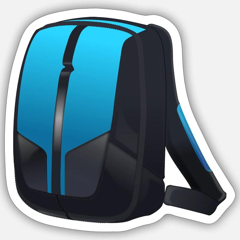 backpack - Sticker size S (10 x 10 cm) - white matte