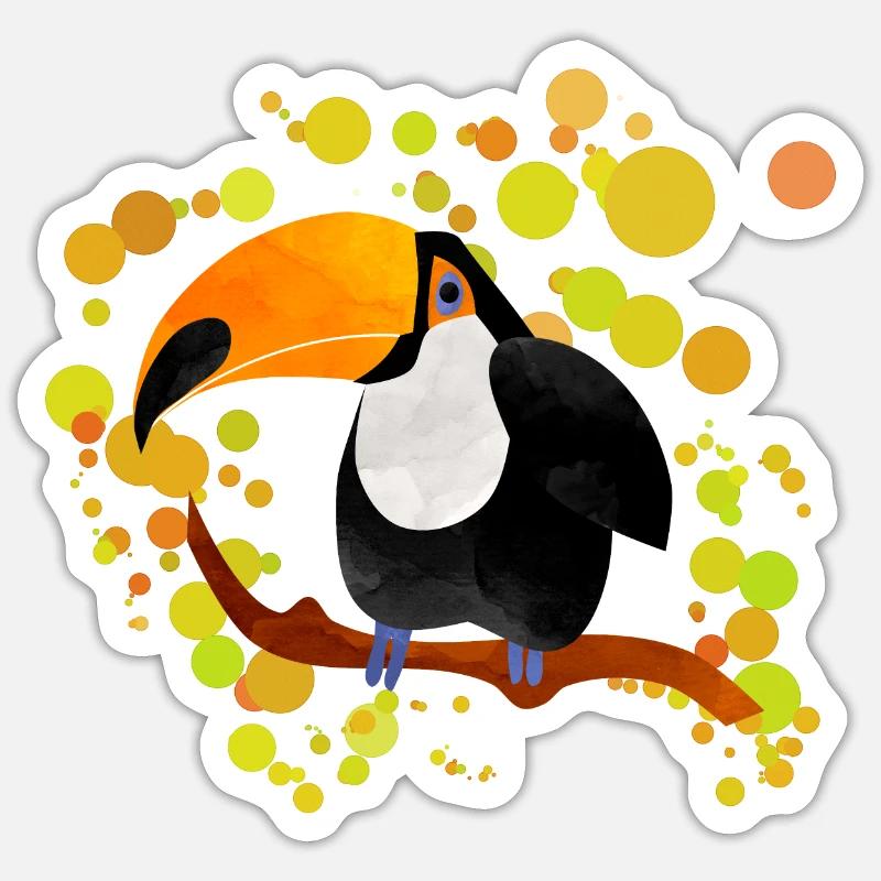 Toucan Sticker size S (10 x 10 cm)