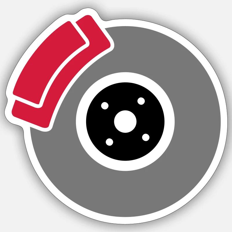 Frein à disque avec étrier Sticker taille S (10 x 10 cm)