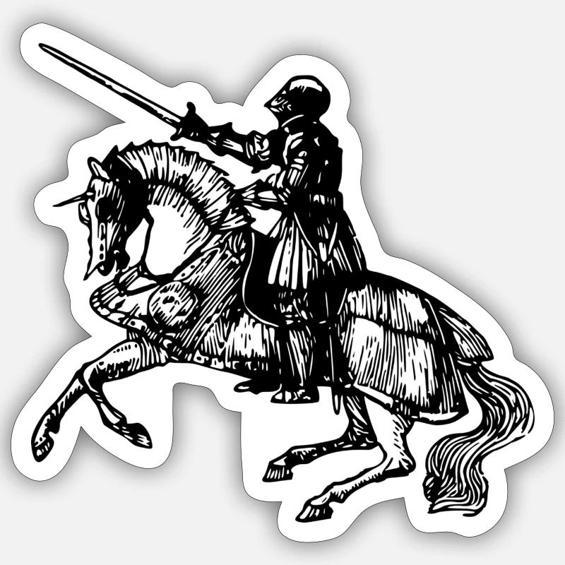 Knight Sticker size S (10 x 10 cm)