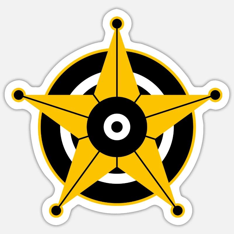 Sheriff Stern Sticker size S (10 x 10 cm)
