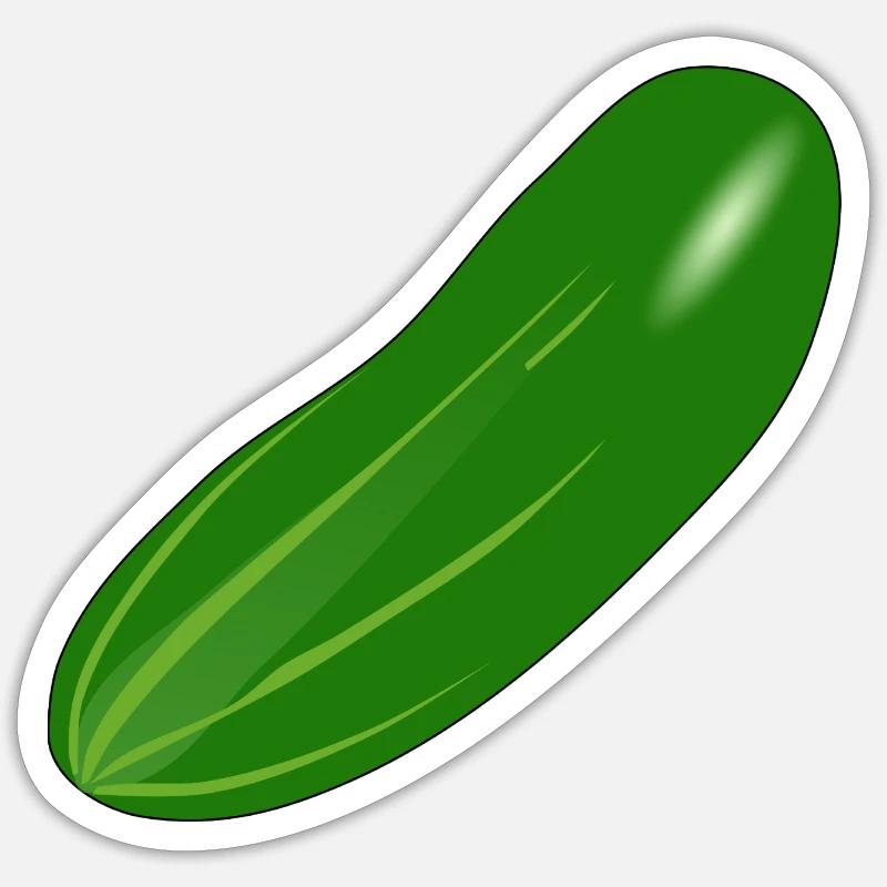 Gurke Sticker Größe S (10 x 10 cm)