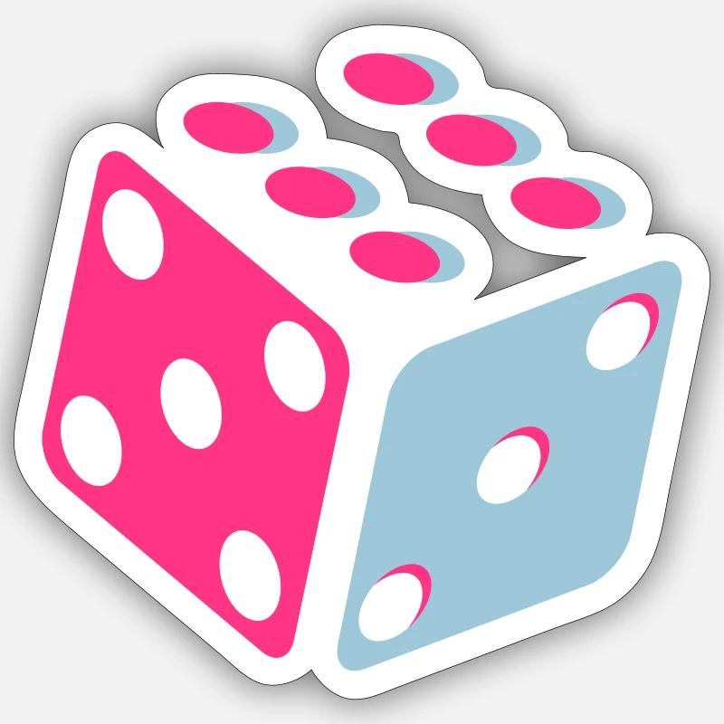 Dice - Dice Sticker size S (10 x 10 cm)