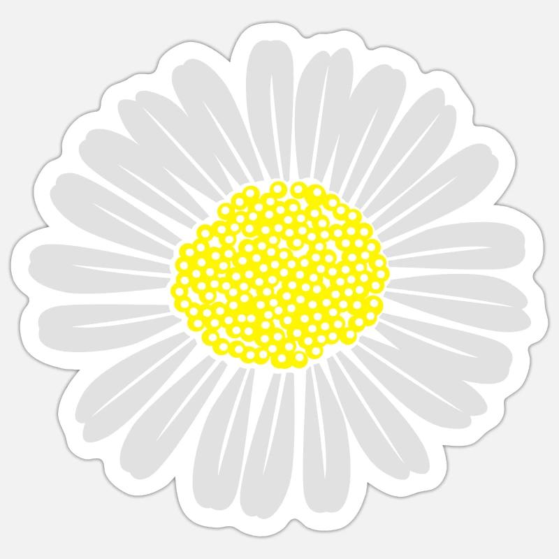 Daisy Sticker size S (10 x 10 cm)
