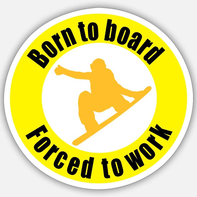 snowboard Sticker taille S (10 x 10 cm)