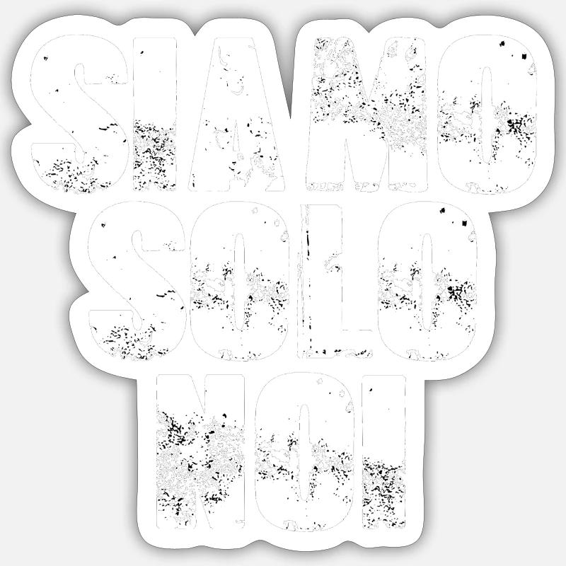 c’est juste nous - Sticker taille S (10 x 10 cm) - blanc mat