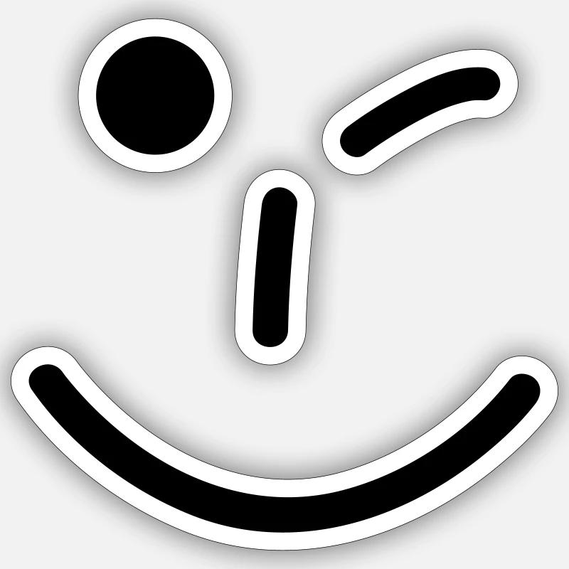 smiley Sticker size S (10 x 10 cm)